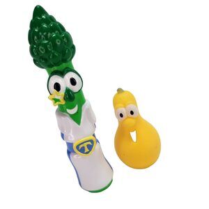 Veggietales Archibald Asparagus Jerry Gourd Figures Vtg Christian Big Ideas